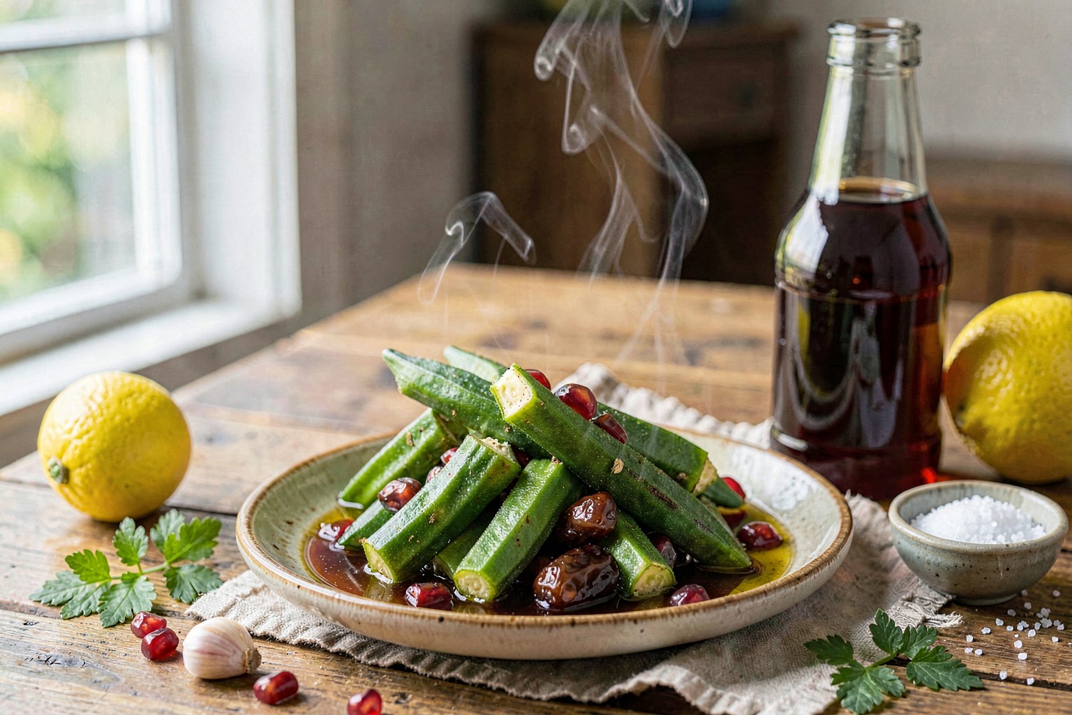 Achar Al-Bamieh: Levantine Garden-Style Pickled Okra