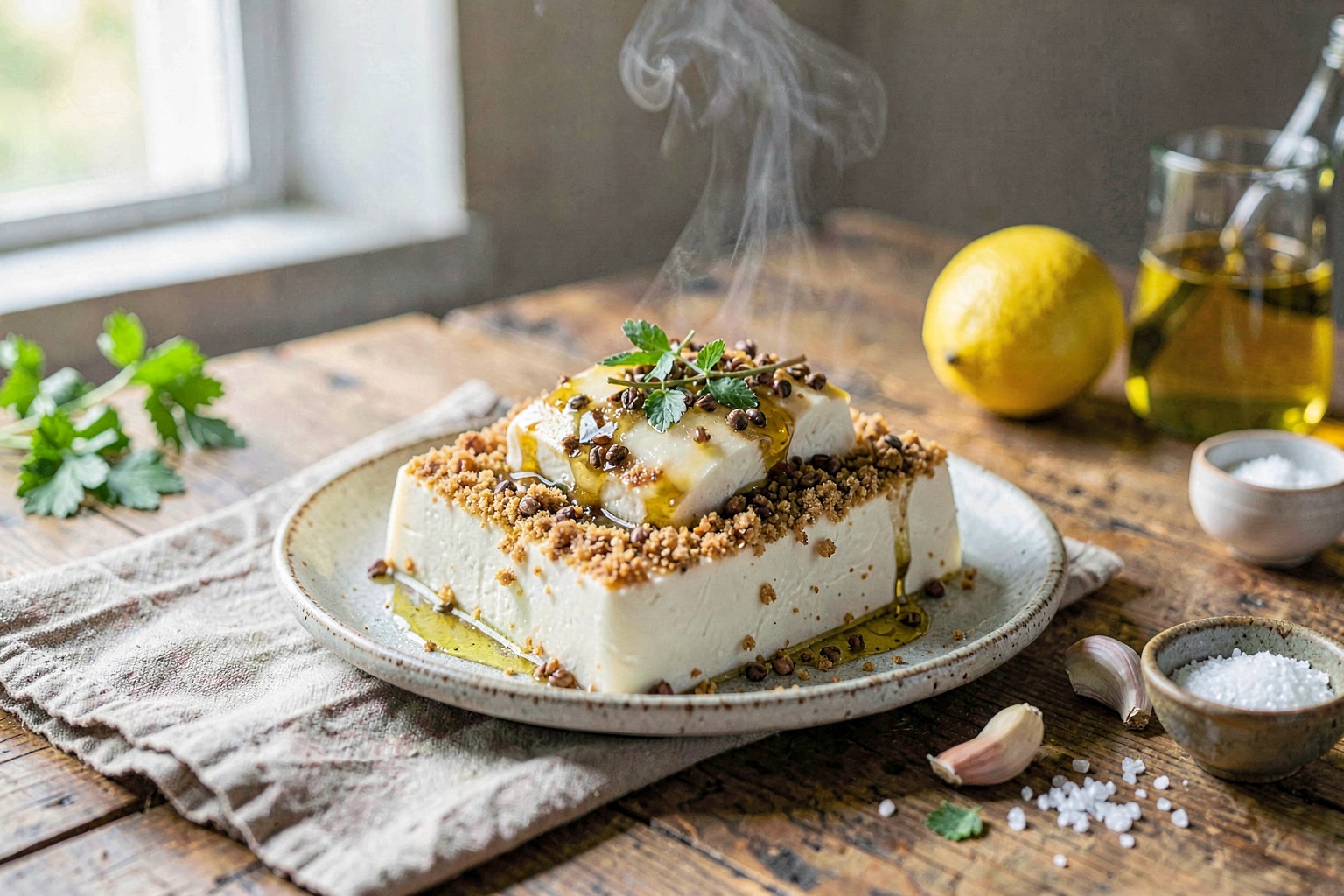 Crispy Agedashi Tofu with Polyphenol-Rich Dashi