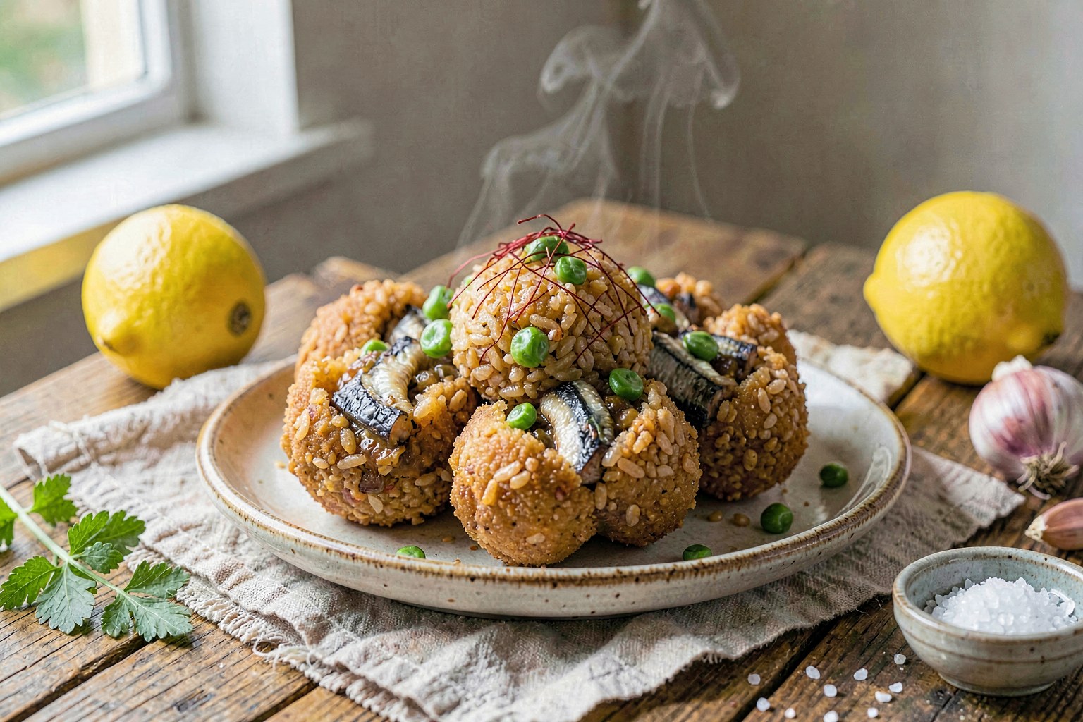 Arancini al Riso e Sarde (Coastal Italian Tradition)