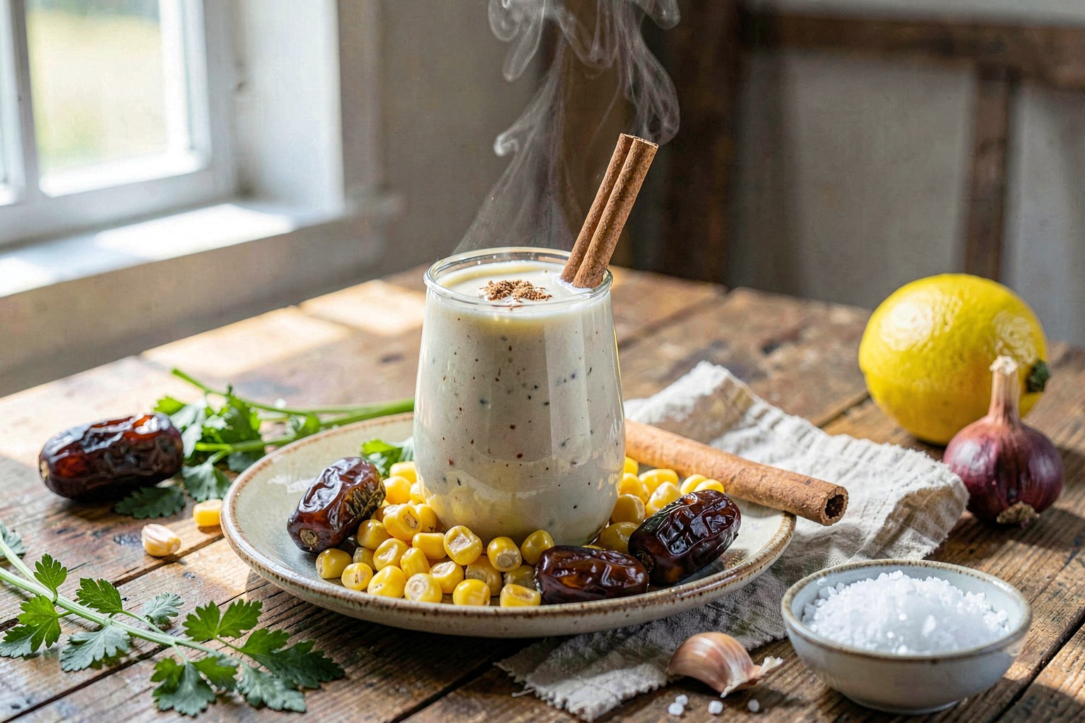 Creamy Oaxacan Atole de Elote with Cinnamon & Vanilla