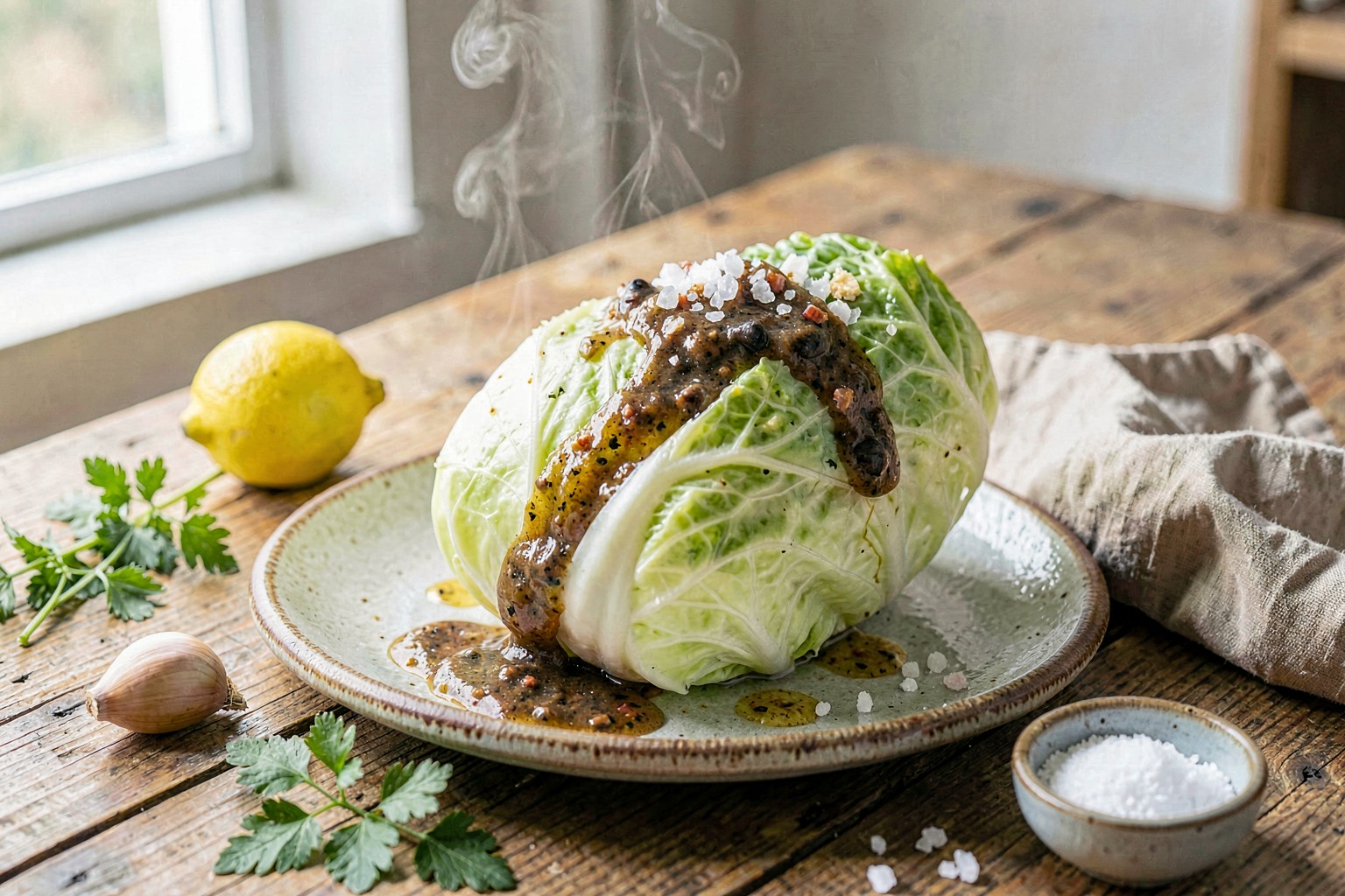 Blueprint-Aligned Baechu-Kimchi (Napa Cabbage Ferment)