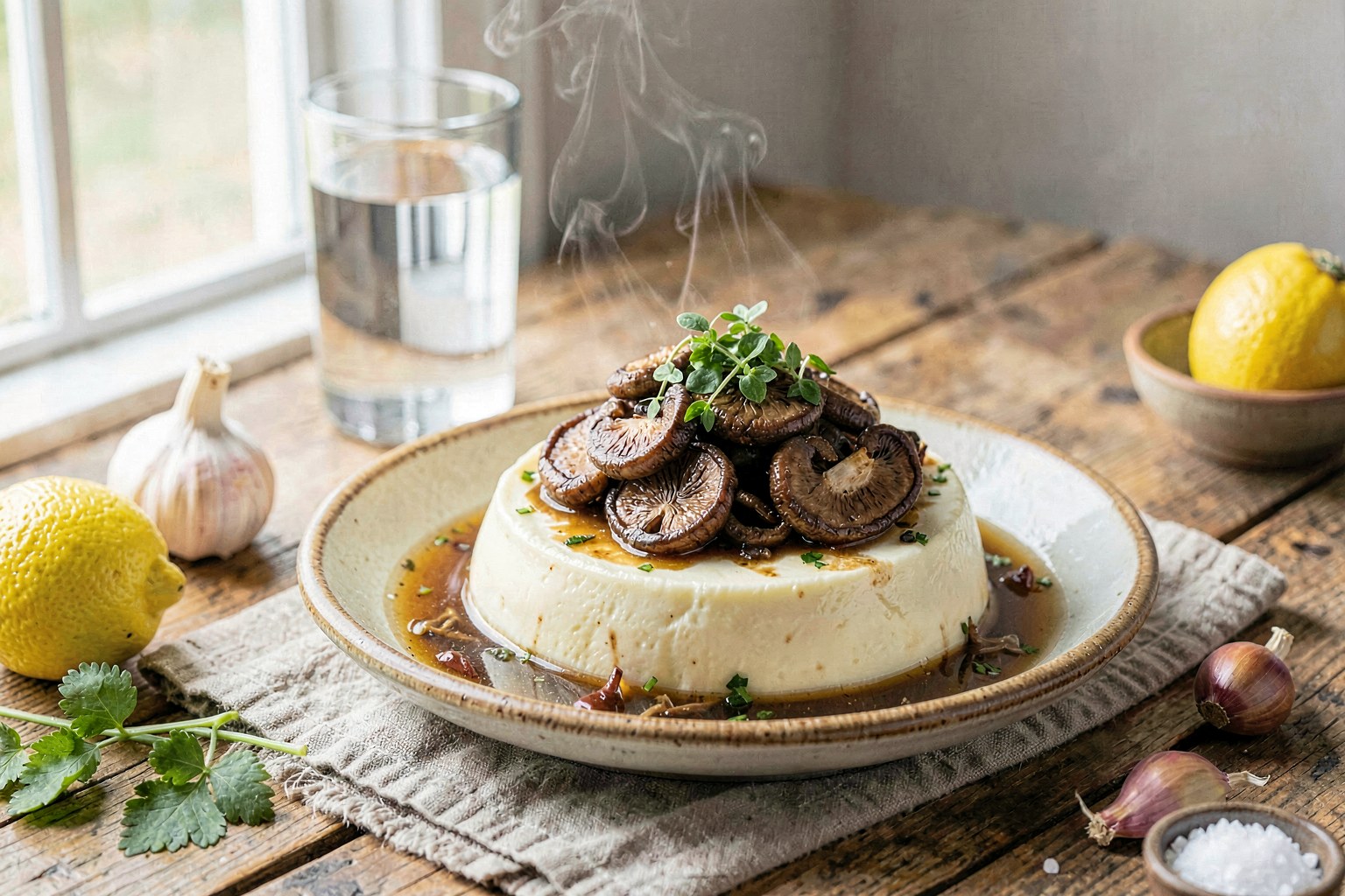 Chawanmushi with Shiitake & Mitsuba (Japanese Washoku Tradition)