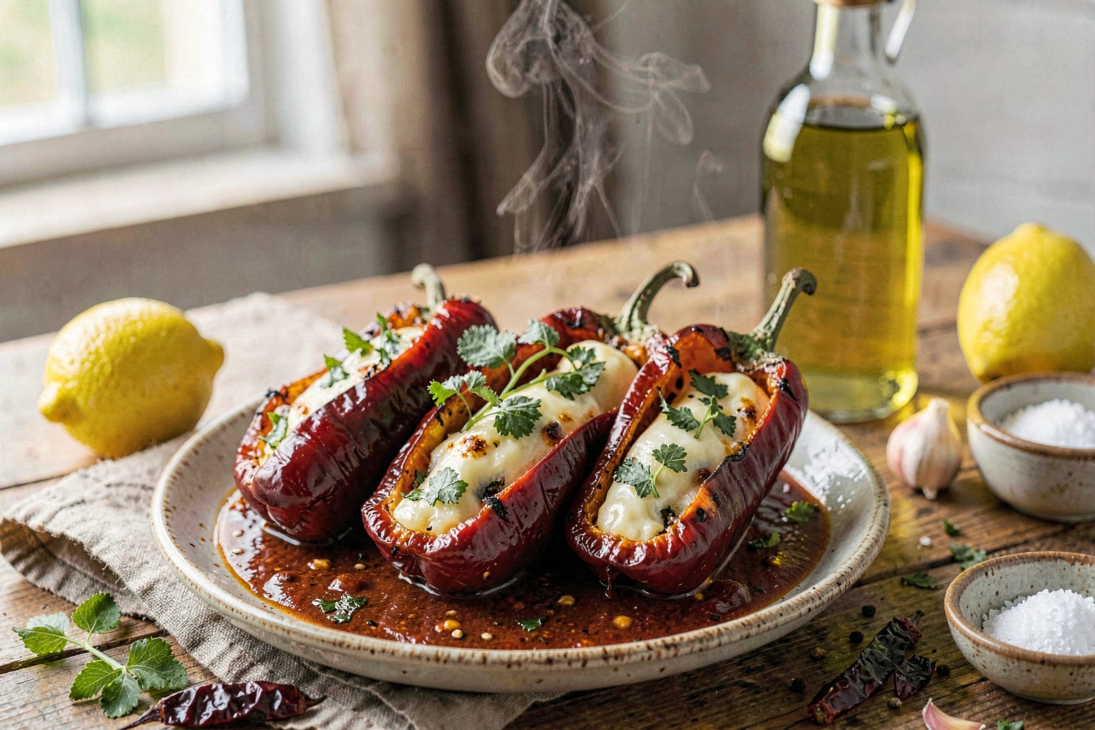 Chiles Rellenos Oaxacanos (Oaxacan Milpa Tradition)