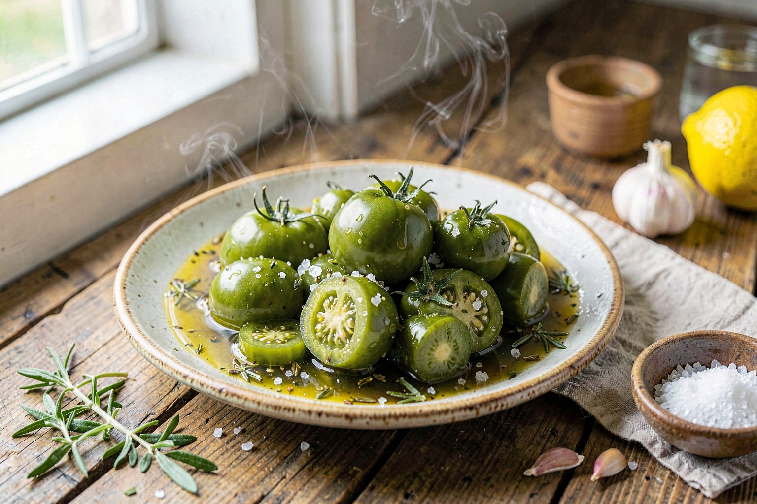 Cretan Green Tomato Pickles (Fermented Blue Zone Style)