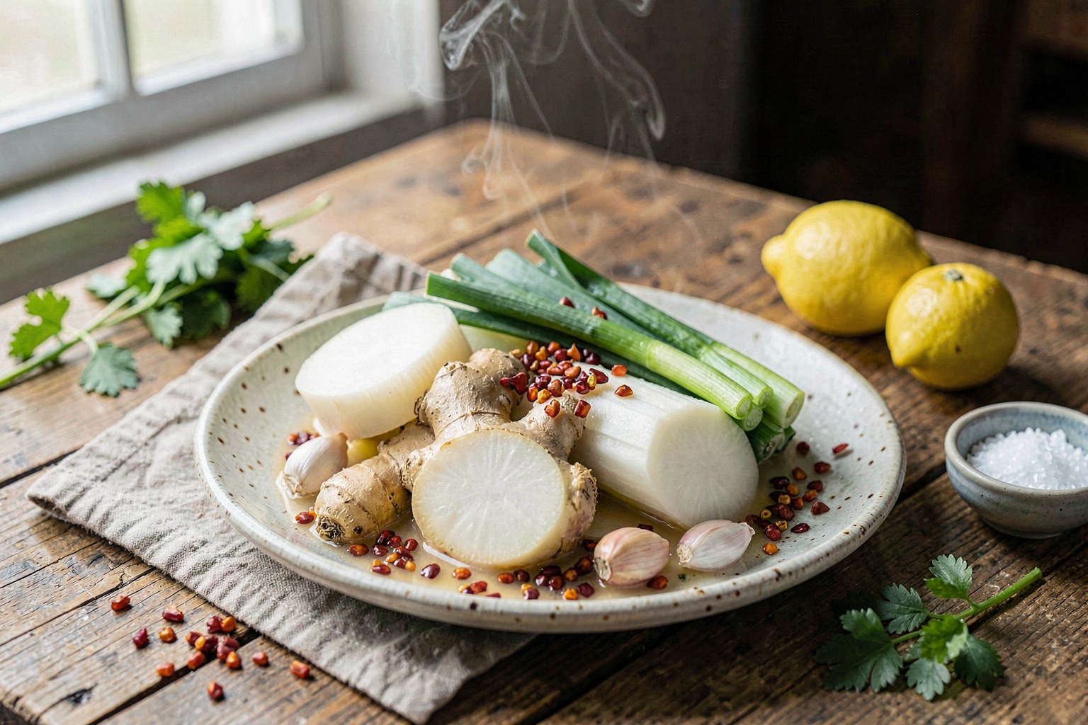 Gangwon Geumsaeng Kimchi (Ginger Radish Kimchi)