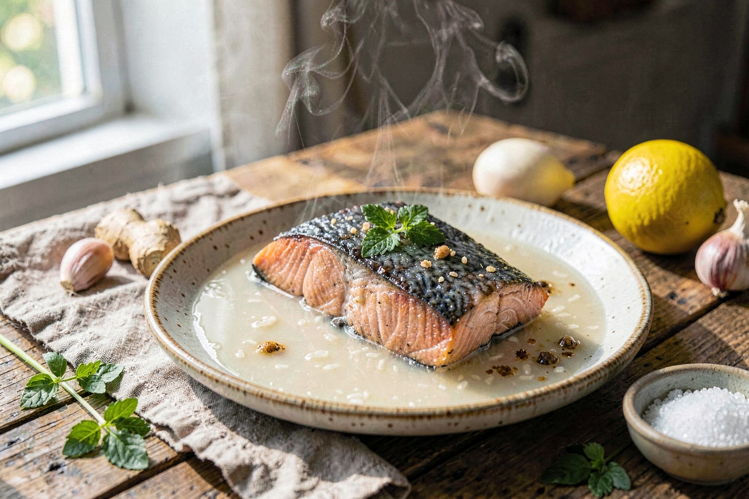Gogi-jeom (Fermented Rice Water Glazed Wild Salmon)