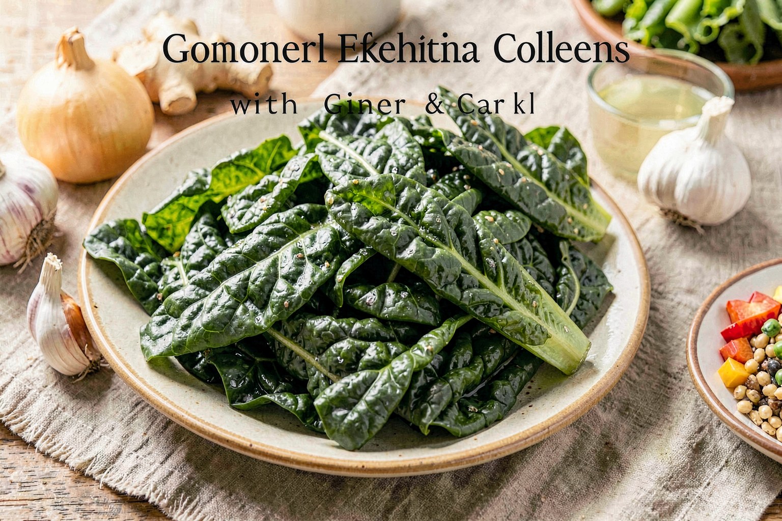 Gomen — Slow-Simmered Ethiopian Collard Greens with Ginger & Garlic