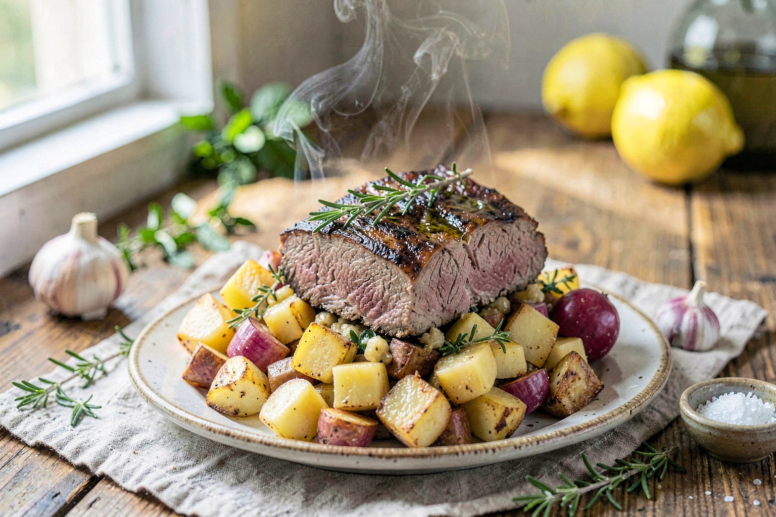 Grass-Fed Beef & Root Vegetable Hash (California Farm tradition)