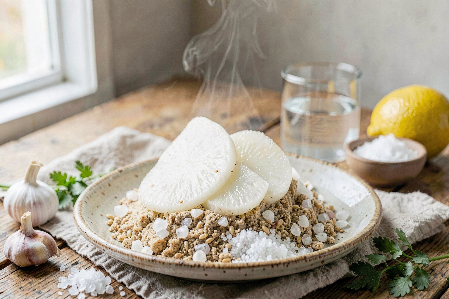 Kkae-ri (Fermented White Radish Banchan)