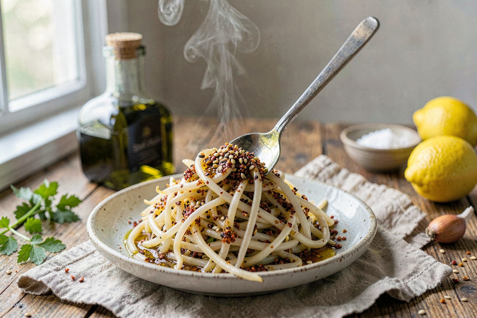 Massaged Soybean Sprouts (Kongnamul Muchim) - No-Sugar, Seed-Oil Free