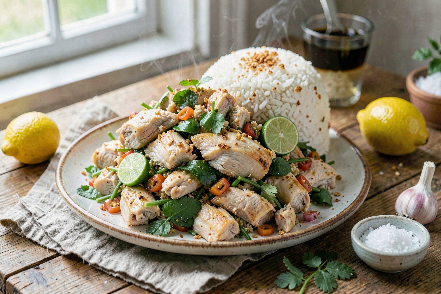 Farm-Fresh Larb Gai with Toasted Rice & Lime