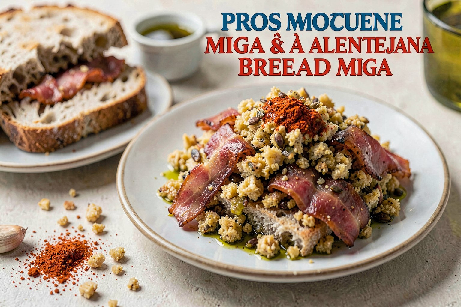 Portuguese Bread Migas (Migas à Alentejana)