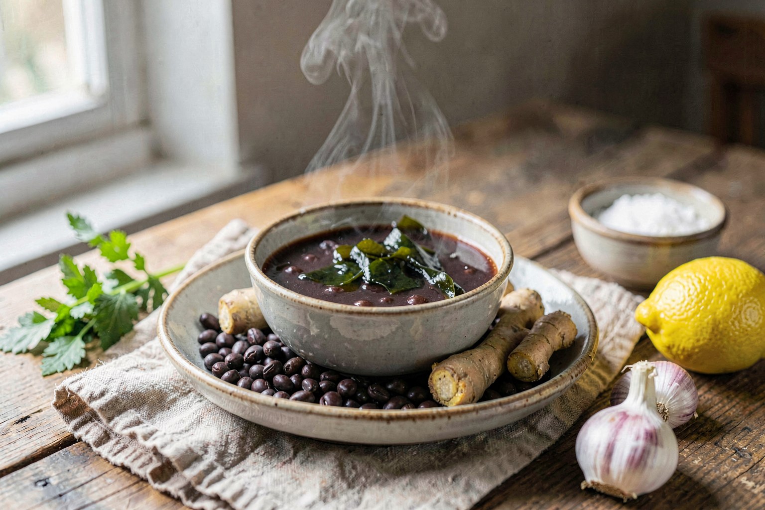 Okinawa Black Soy Milk (Kuro Mame Gyu) — Warm Fermented Longevity Elixir