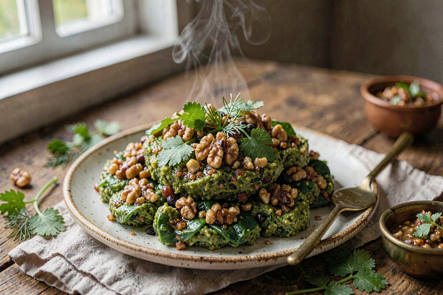 Classic Georgian Pkhali (Walnut and Herb Vegetable Pastes)