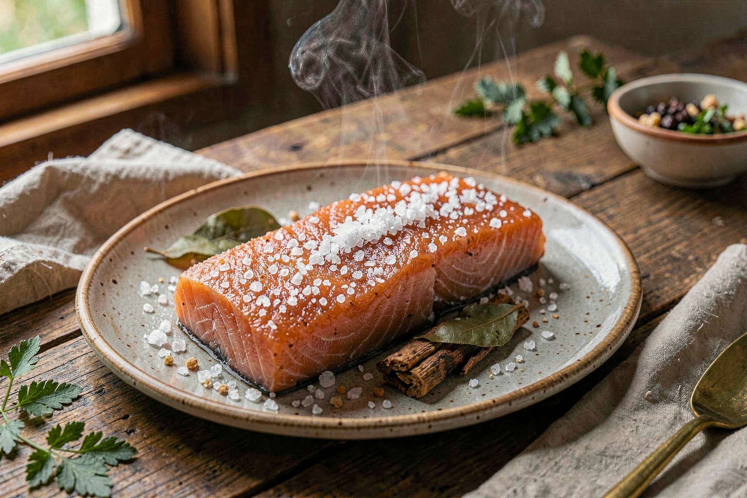 Salmón de la Sal (Salt-Cured Smoked Salmon)
