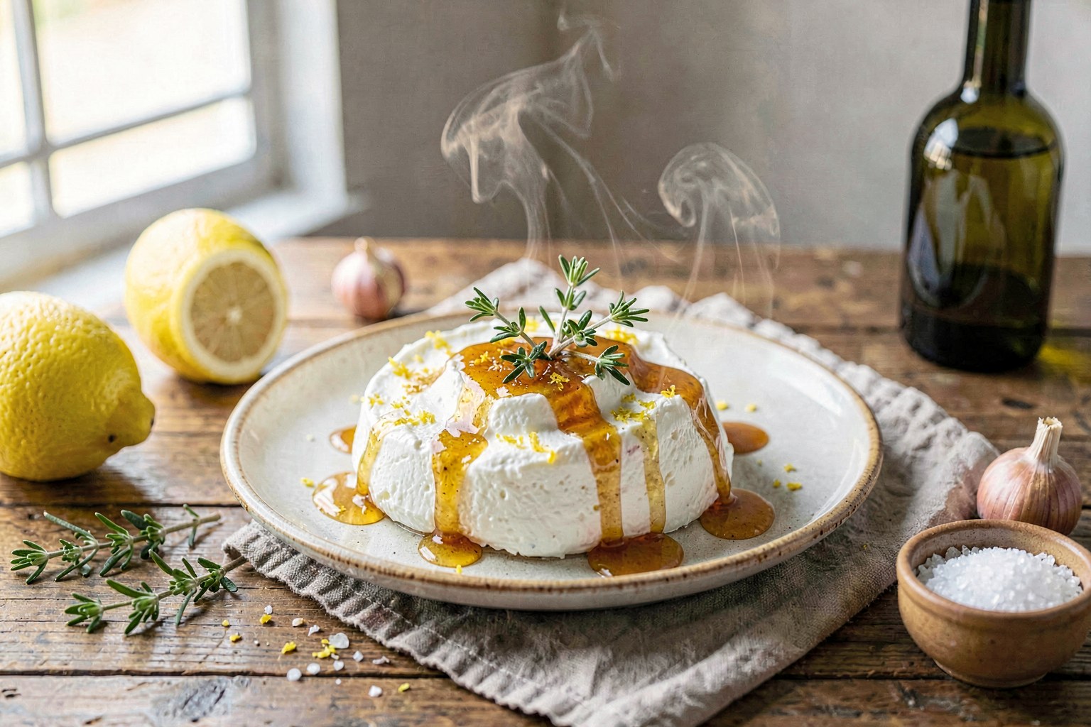 Sardinian Ricotta and Honey with Wild Thyme