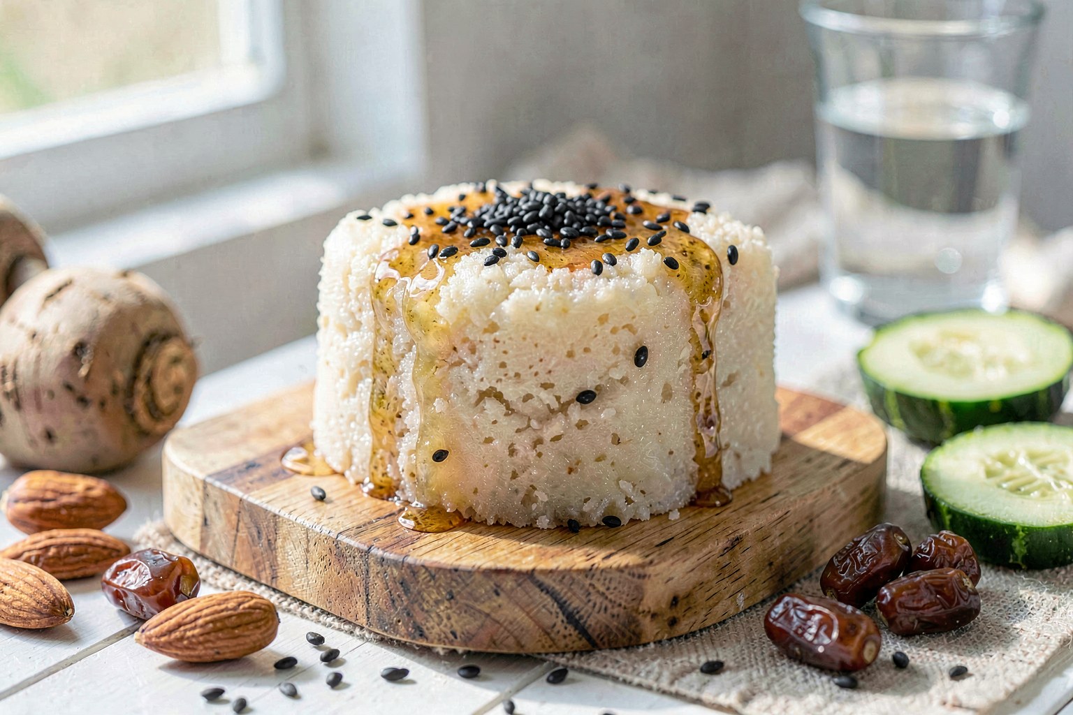 Satoimo Mochi (Taro Rice Cake)