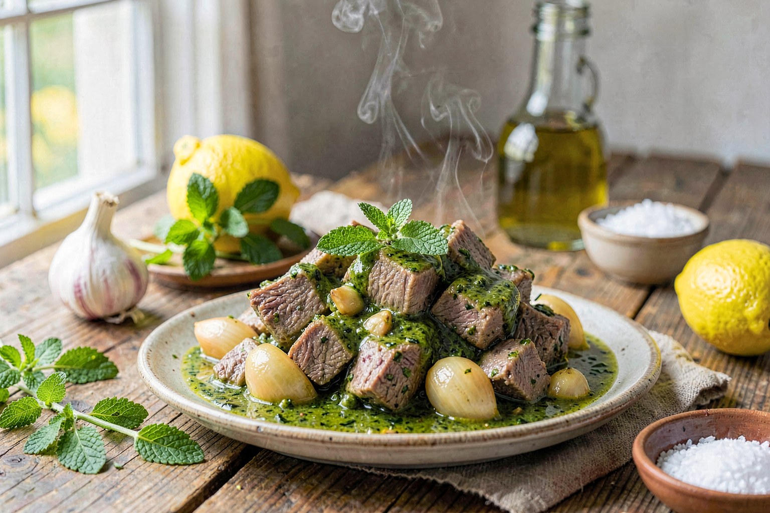 Seco de Cordero: Andean Grass-Fed Lamb Stew with Huacatay