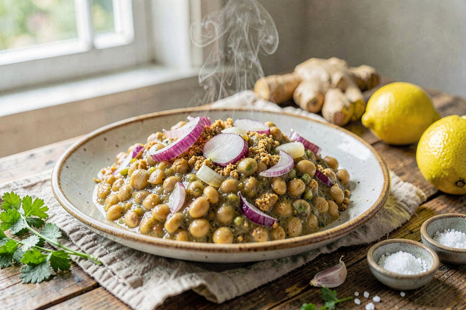 Creamy Turmeric Shiro Wat (Ethiopian Broad Bean Stew)