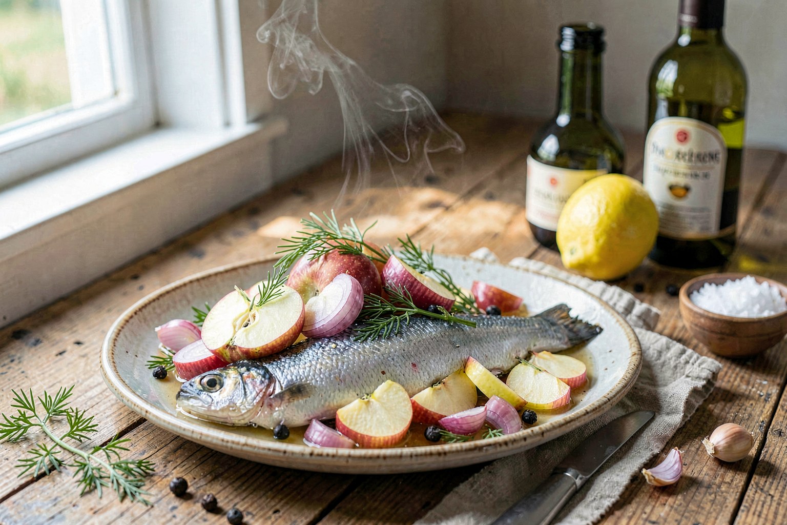 Sild med Äpplen (Nordic Clean Herring with Apples)