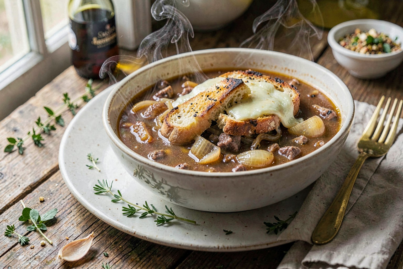 Soupe à l’Oignon Gratinée