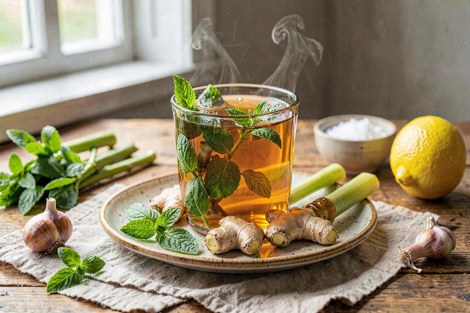 Tulsi Ginger Honey Tea (Ayurvedic Modern Tradition)