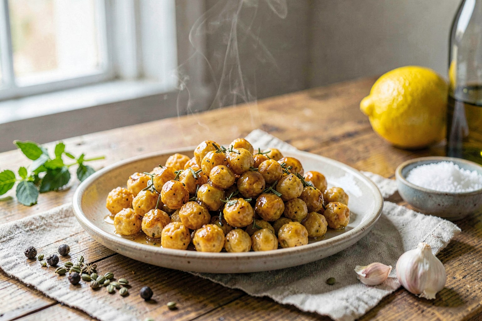 Turmeric Honey Roasted Chana with Warming Fenugreek