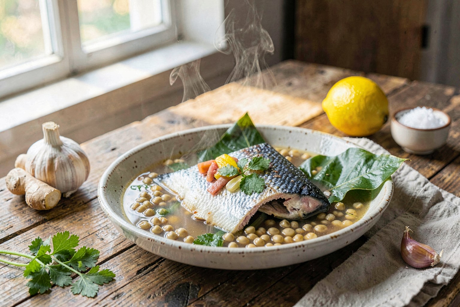 Vietnamese Herb Broth with Sprouted Mung Beans (Đậu Nở)